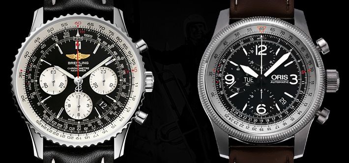 Clash of the Icons: Aviation Watches - Oris Big Crown X1 Calculator VS Breitling Navitimer 01