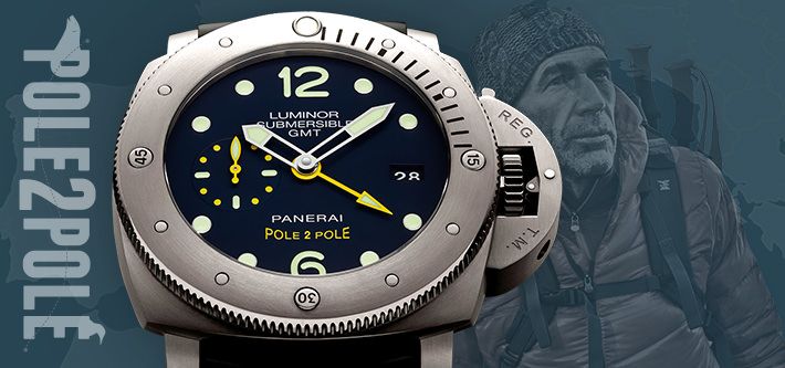 Panerai accompanies Mike Horn on his 'Pole 2 Pole' Mission with the Luminor Submersible 1950 3 Days GMT
