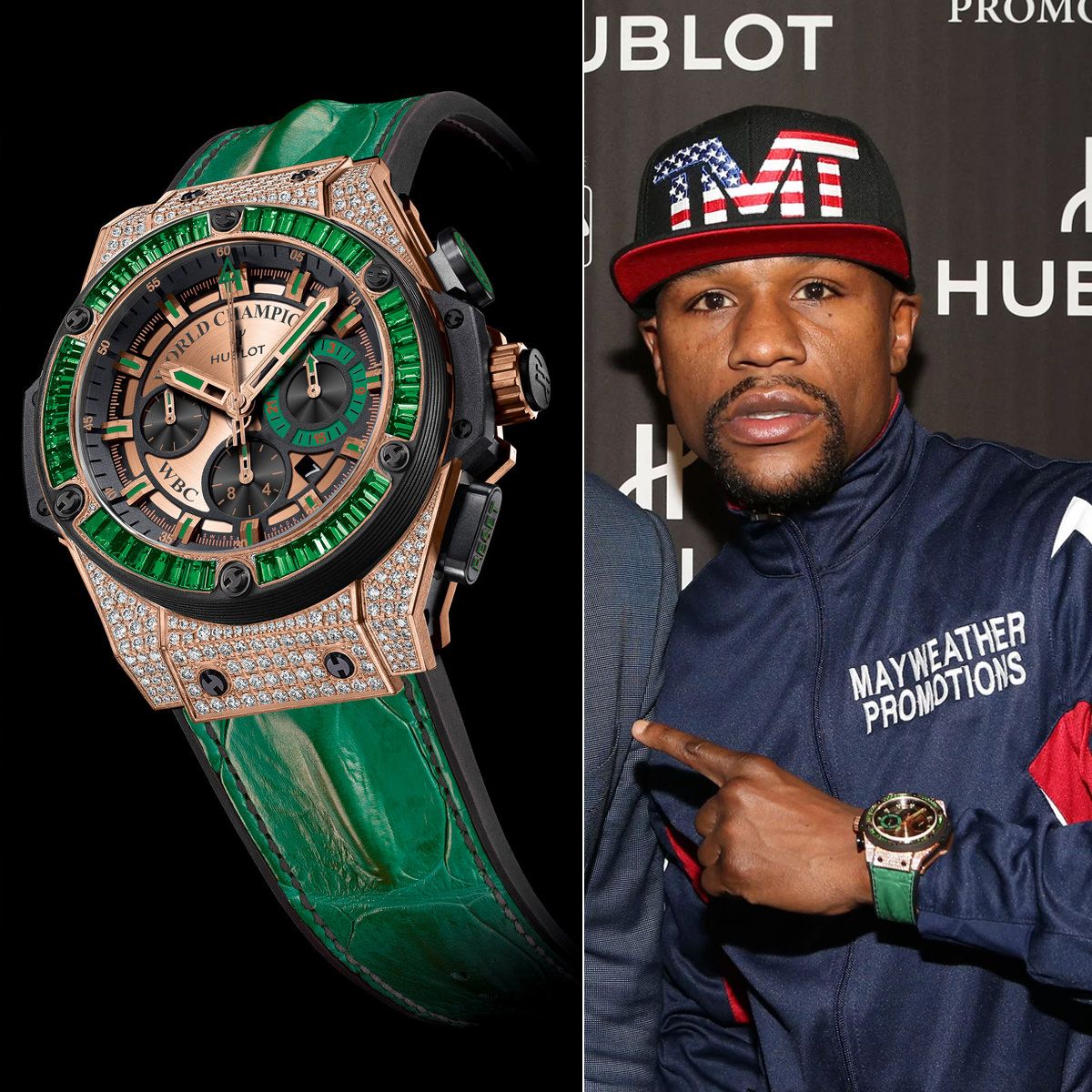 Luxury wrist watches from Floyd Mayweather and Conor McGregor's collection
