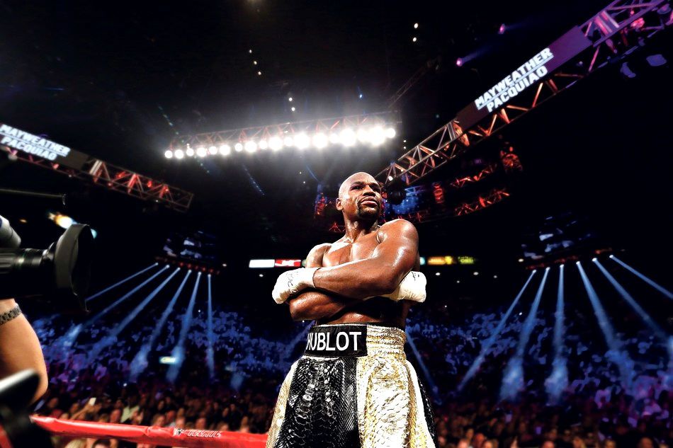 Floyd Mayweather vs Pacquiao Hublot  Floyd mayweather, Boxing quotes,  Boxing images