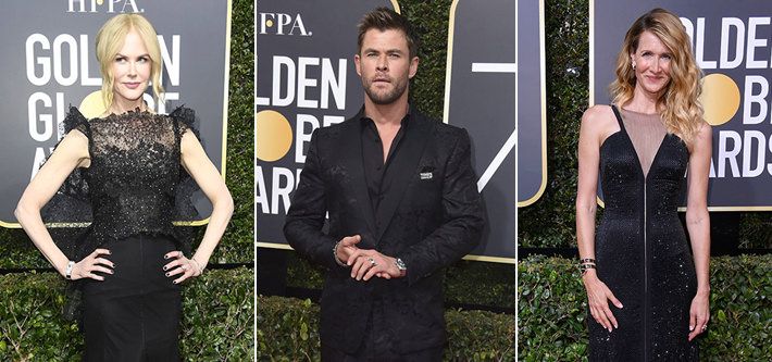 Watches At The Golden Globe Awards 2018 And A Statement In Black