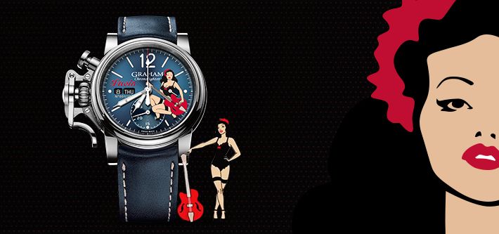 Graham's 2018 Chronofighter Vintage Nose Art Collection Brings Back Vintage Oomph And Glamour