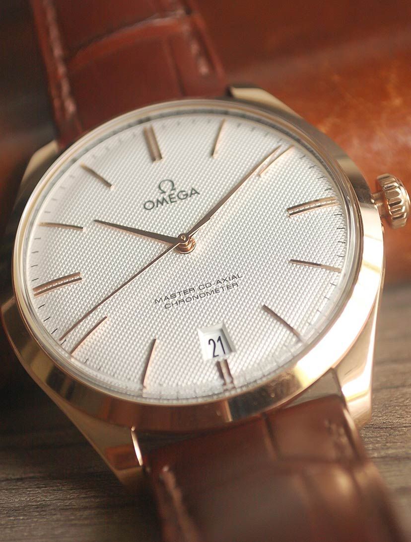 Omega shop watch leather