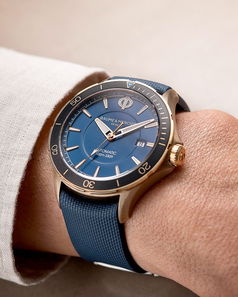 Deep blue hot sale bronze watch