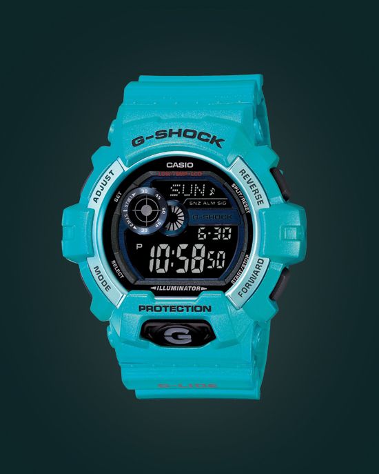 G shock blue colour hot sale watch