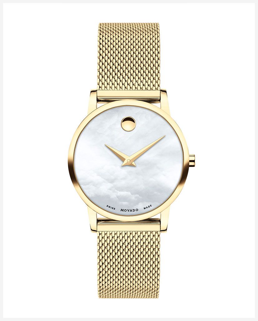 Movado classic museum outlet gold