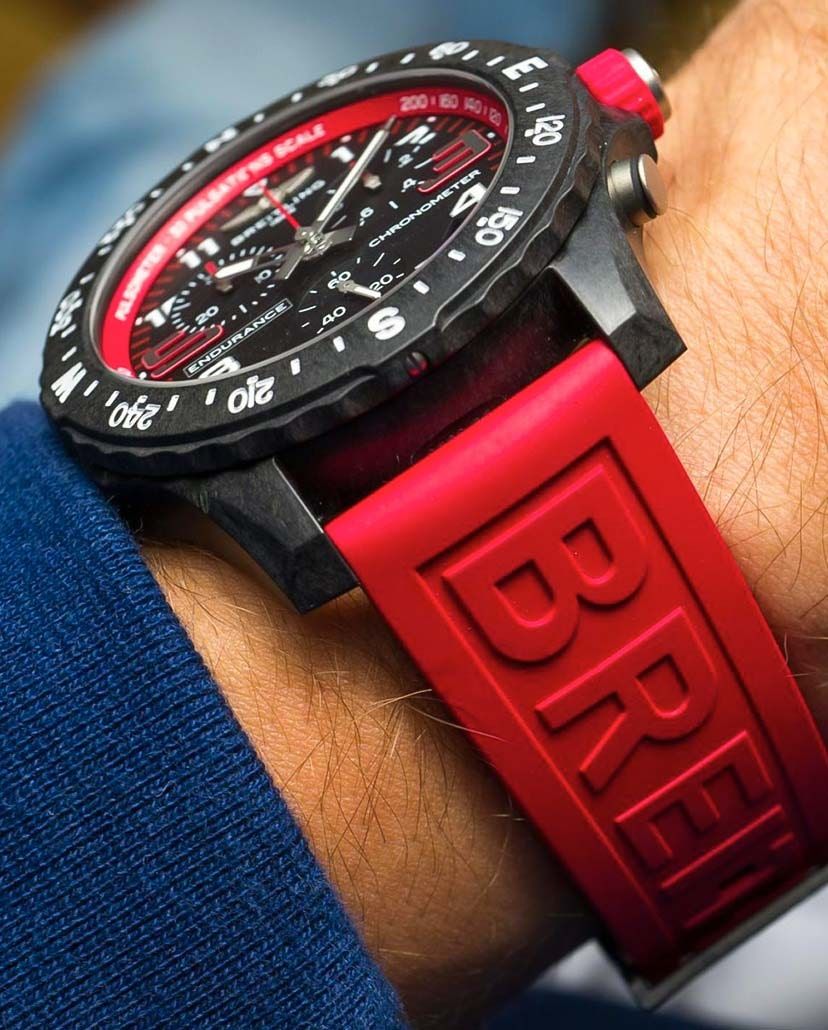 Red Monogram Luxury Watch Band