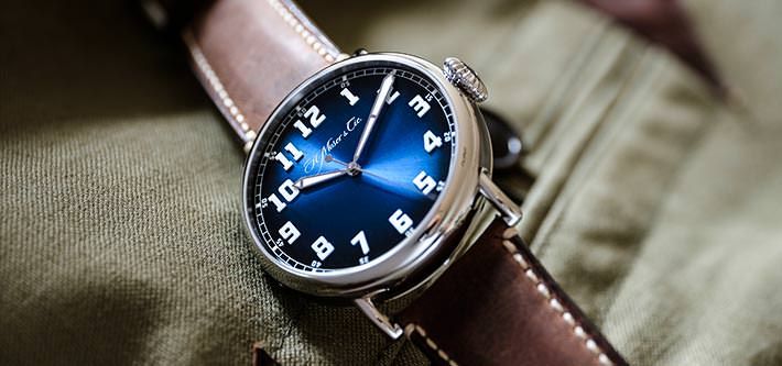 A Vintage-Inspired Modern Stunner—The H. Moser & Cie. Heritage Centre Seconds 'Funky Blue' Watch