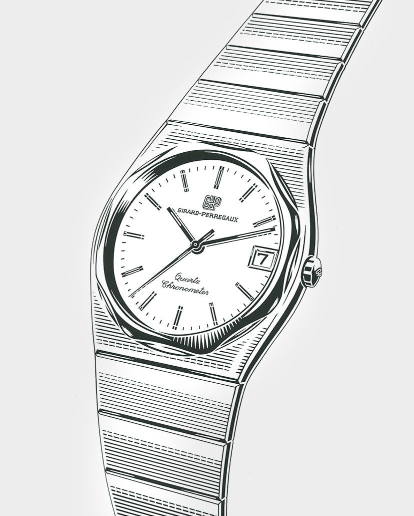 Girard perregaux best sale laureato quartz