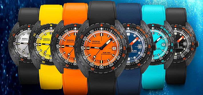 The New Doxa Sub 300 Chronometer Dive Watch—Now In Carbon