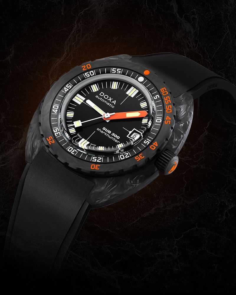 The new Doxa Sub 300 dive watch is now available in carbon