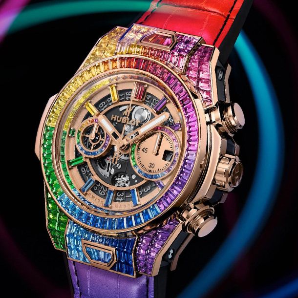 Rainbow discount sapphire watch