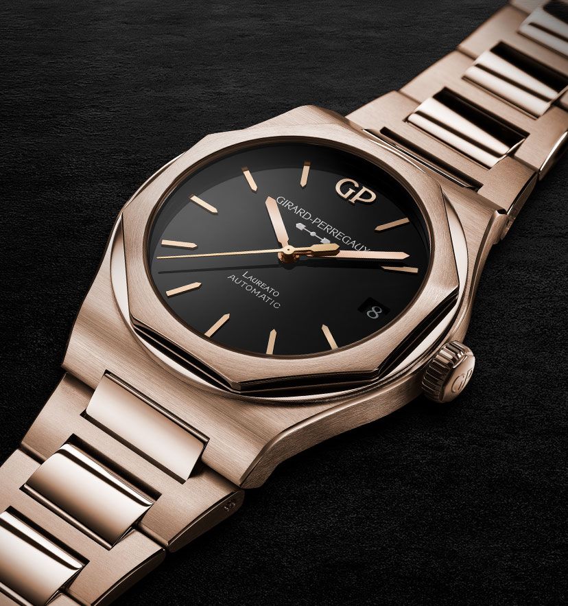 Girard perregaux best sale laureato gold