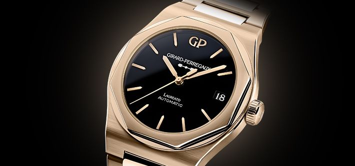The Golden Graduate: Girard-Perregaux's Laureato In Pink Gold And Onyx