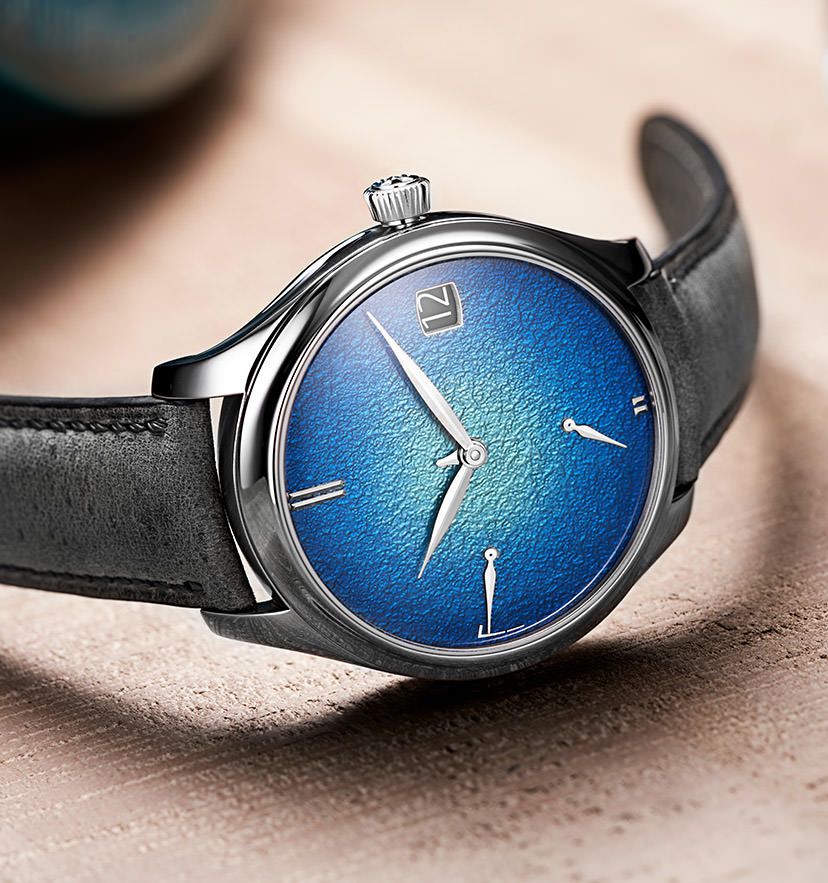 H. Moser Cie s New Perpetual Calendar In Tantalum And Blue Enamel