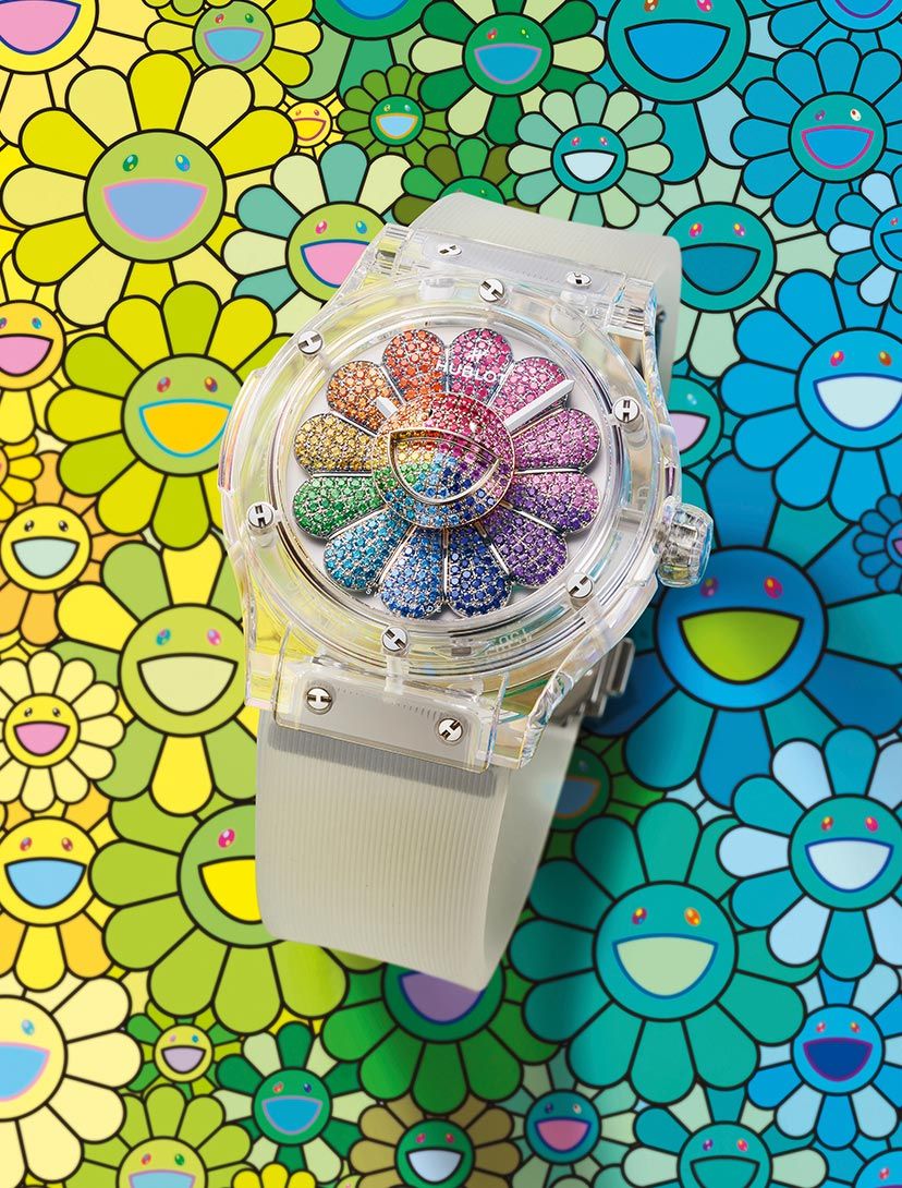 Hublot And Takashi Murakami unveil a unique Black Ceramic Rainbow Watch —  Collector Mag