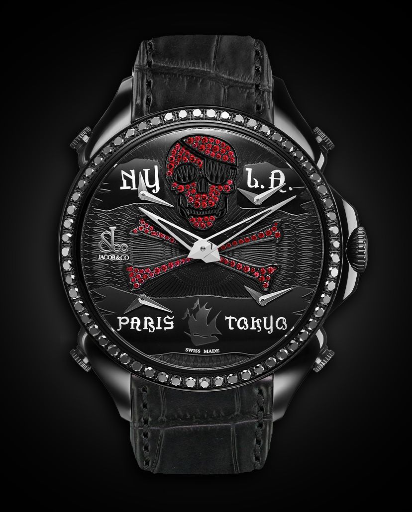 Presenting Jacob Co. Palatial Five Time Zone Watch