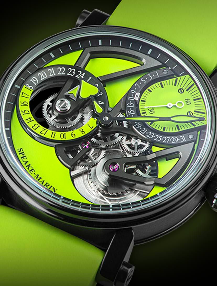 Presenting Speake Marin Dual Time Lime And Mint Watches