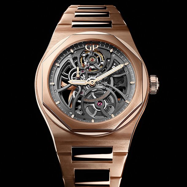 Presenting The Girard Perregaux Laureato Skeleton In Steel And Gold