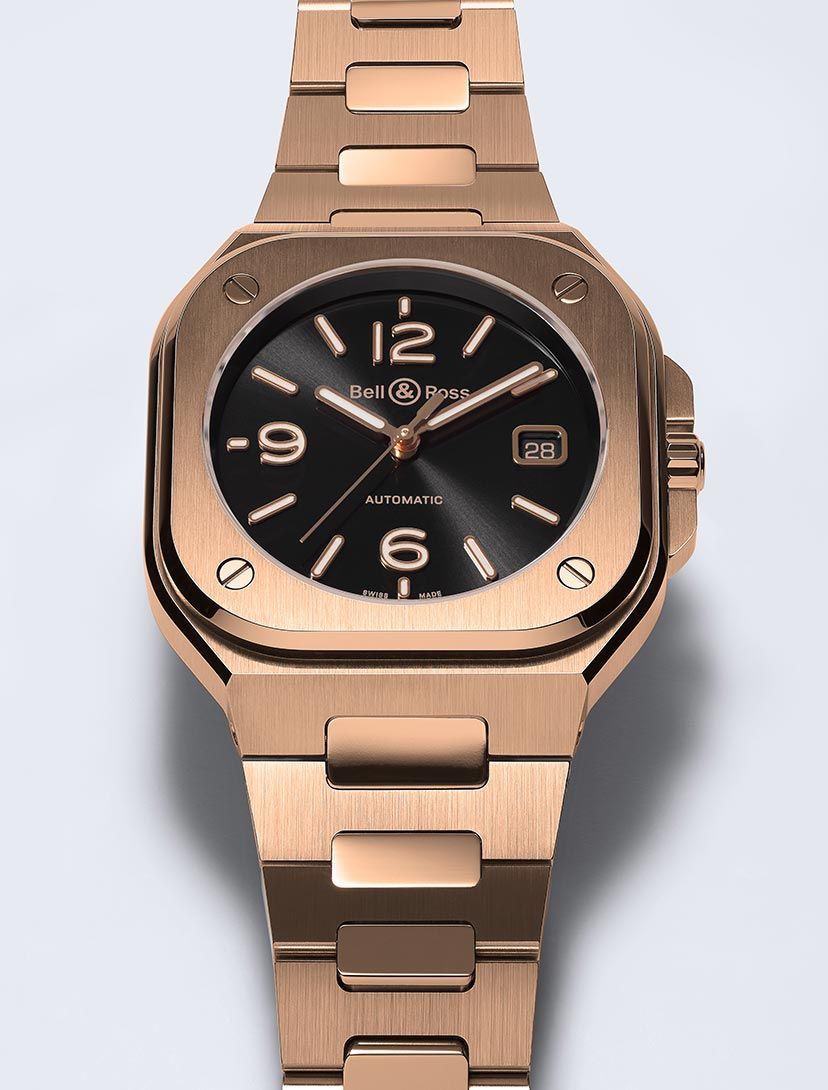 Presenting Bell Ross Urban BR 05 Time Only Watches In Gold