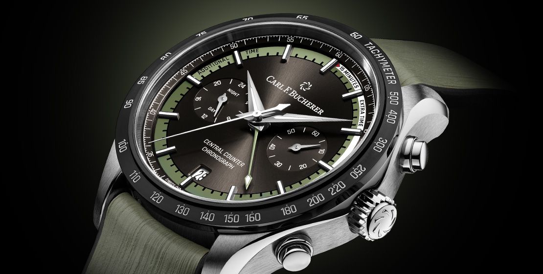 Presenting Carl F. Bucherer's Manero Central Counter In Black And Green