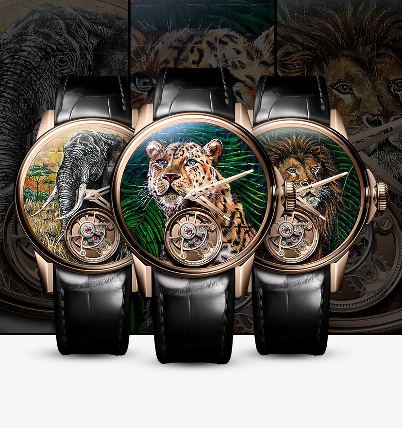 Presenting Louis Moinet's Savanna Tourbillon Watch With Painted