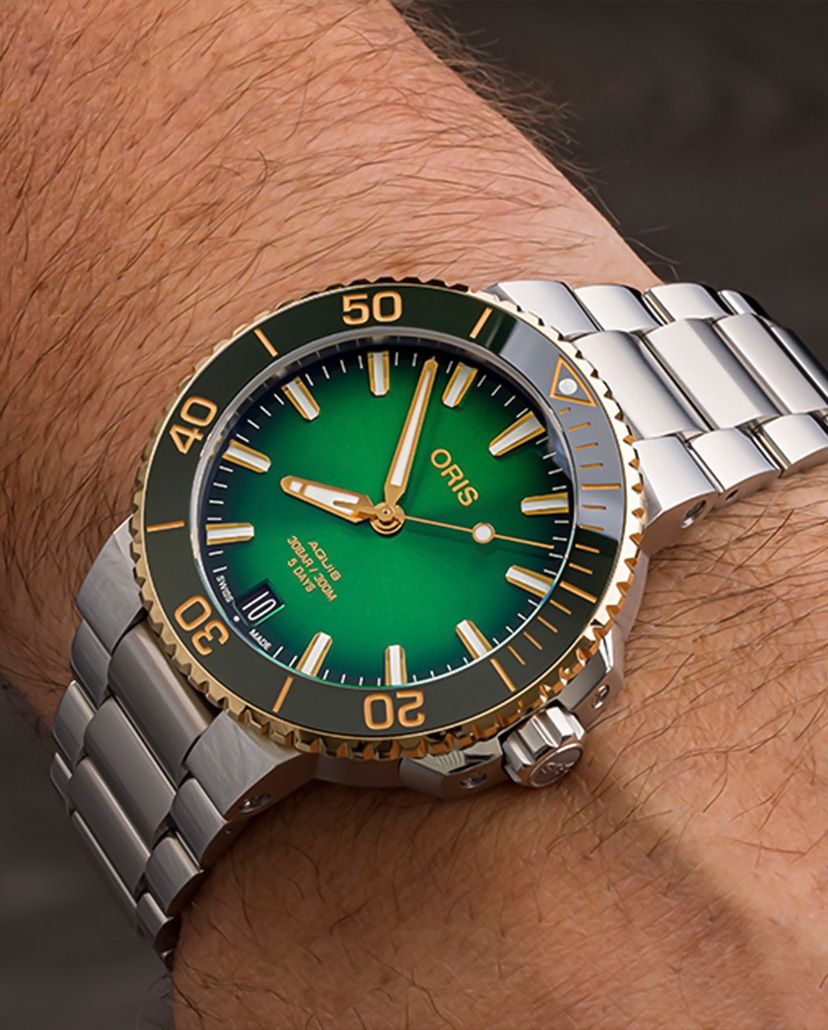 Oris best sale aquis gold