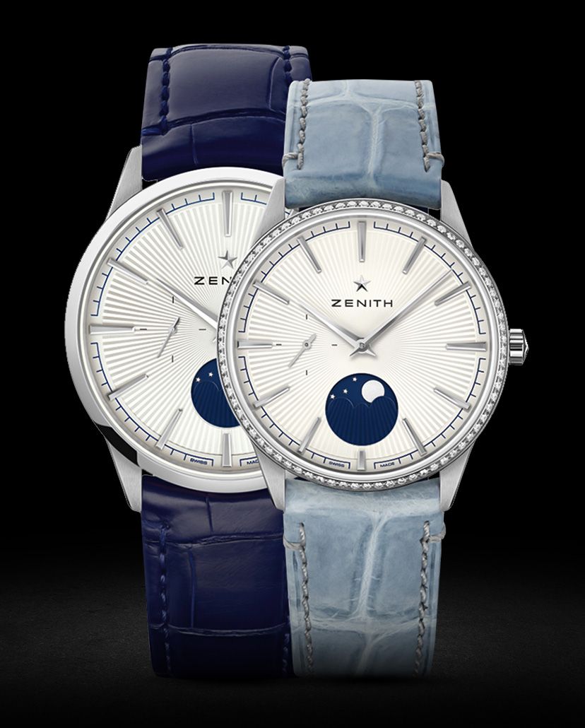 Introducing Zenith Elite Moonphase Watches With Sunray Dials