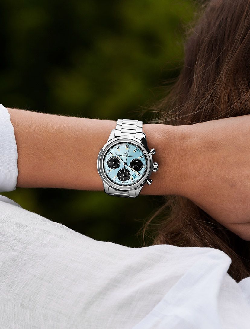 Ice blue dial watch new arrivals