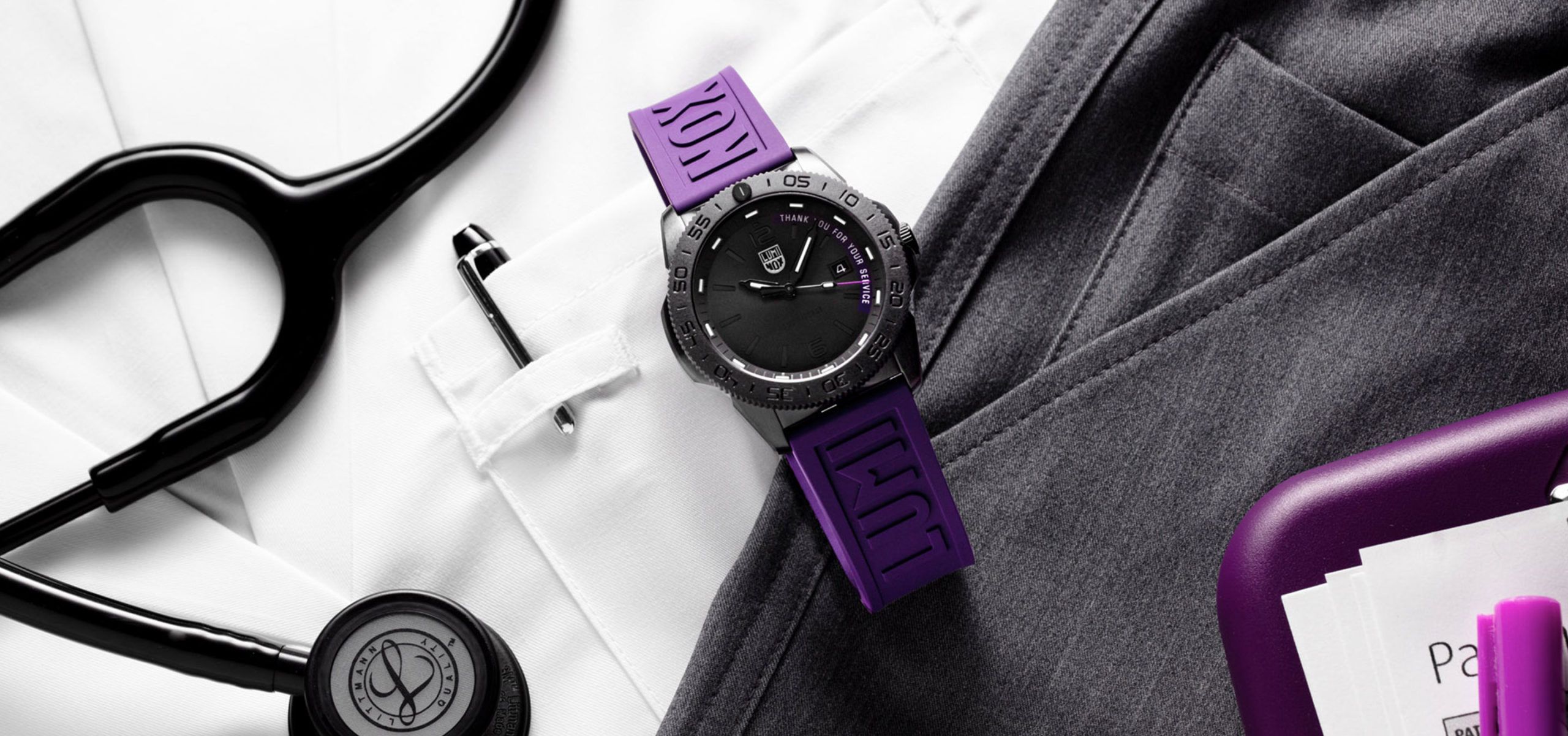 Purple Tribute: Luminox Pacific Diver 3120 Thank You For Your Service