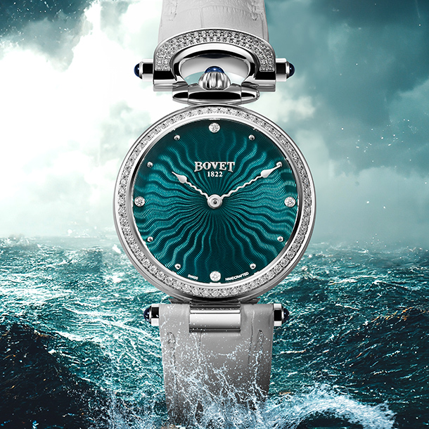 Ripple Effect: The Bovet Fleurier Miss Audrey Guilloché In Vivid Purple, Pink, Turquoise And Teal Hues
