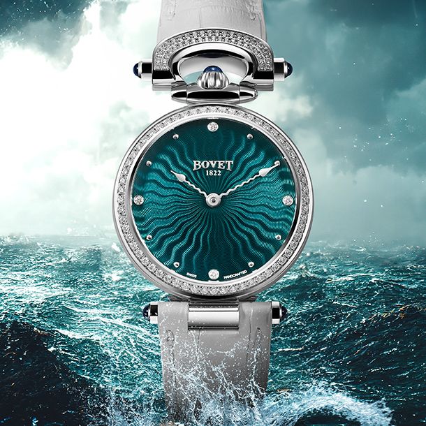 Ripple Effect: The Bovet Fleurier Miss Audrey Guilloché In Vivid Purple, Pink, Turquoise And Teal Hues