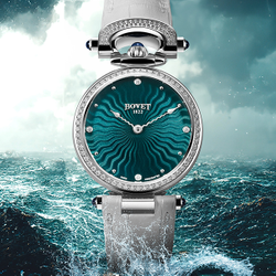 Ripple Effect: The Bovet Fleurier Miss Audrey Guilloché In Vivid Purple, Pink, Turquoise And Teal Hues