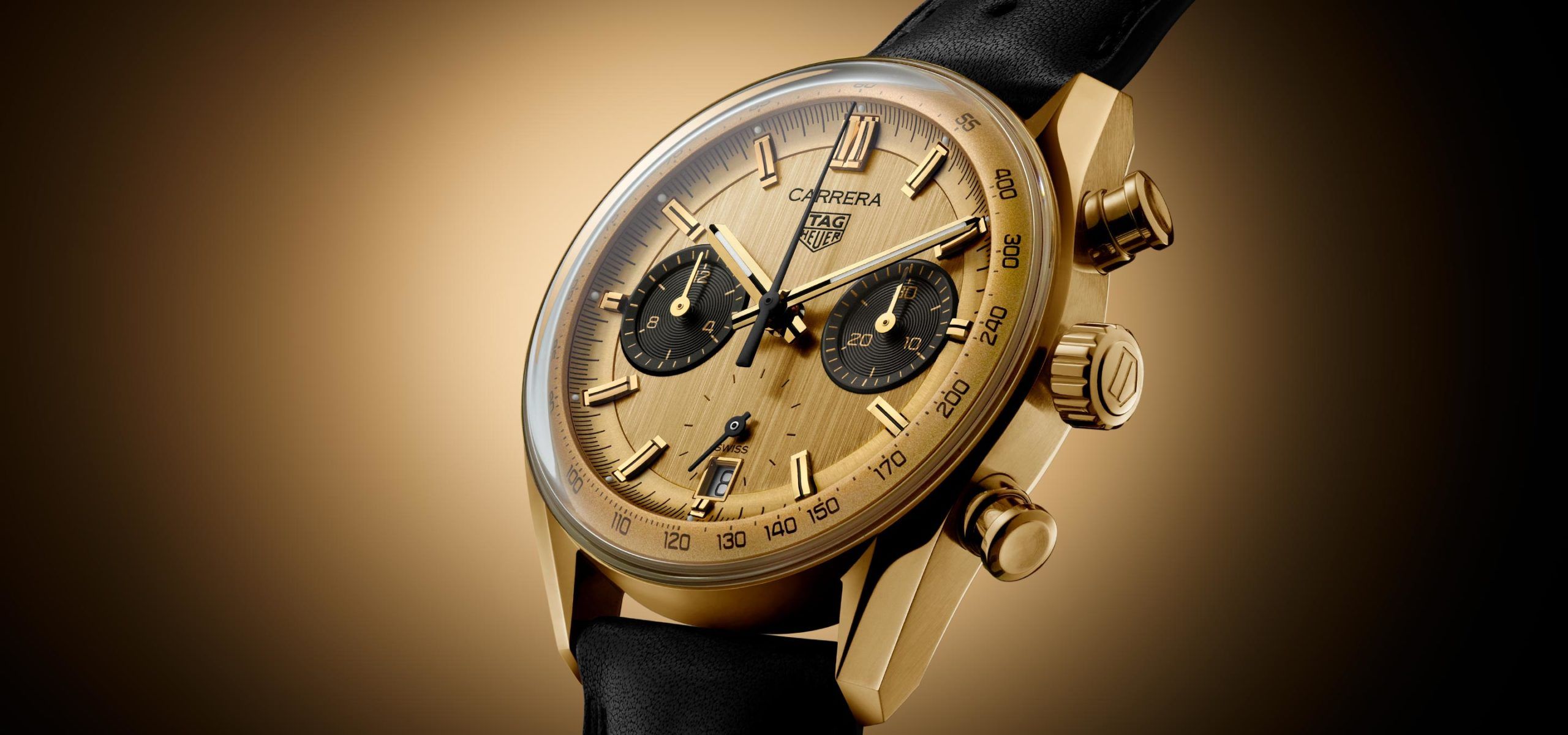 Hark Back To The Golden Age: Presenting The TAG Heuer Carrera Chronograph Gold