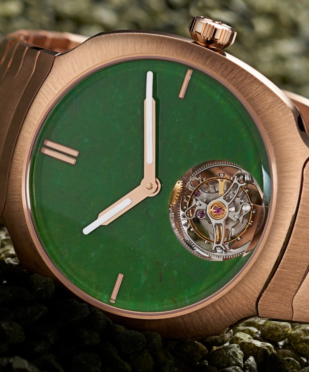 H. Moser & Cie. Streamliner Tourbillon Concept Wyoming Jade