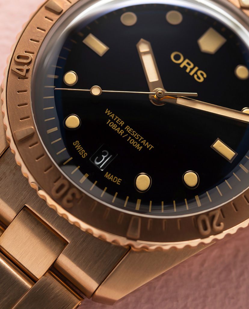 Presenting The Oris Divers Sixty Five Cotton Candy Sepia Timepiece