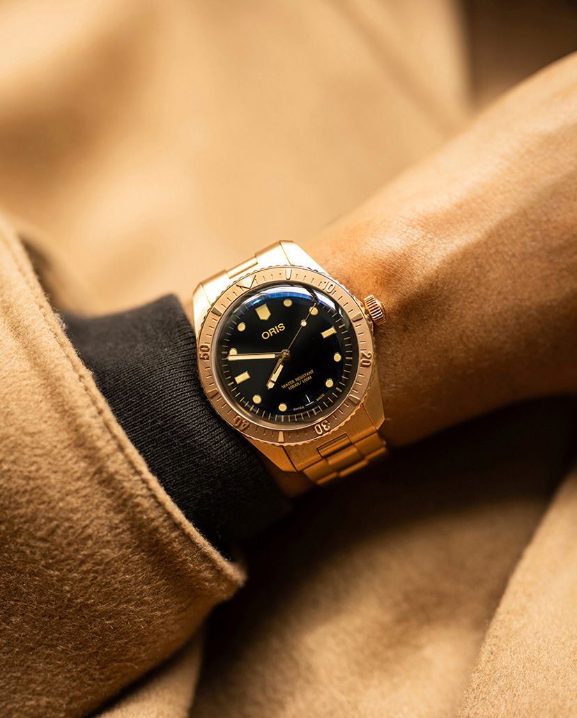 Oris diver sixty sales five bronze