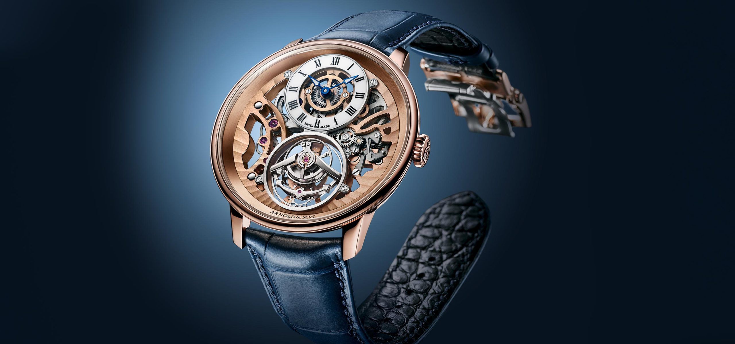 Introducing The Arnold & Son Ultrathin Tourbillon Skeleton Red Gold And Platinum