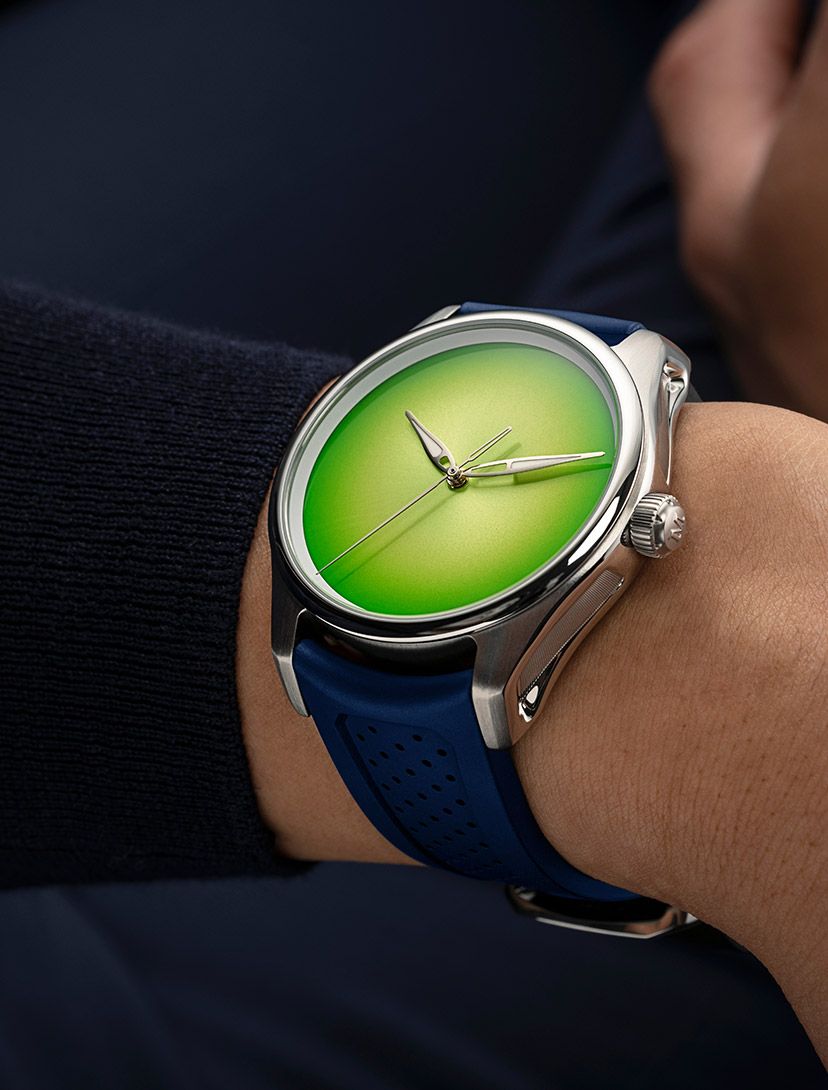 Meet The H. Moser & Cie. Pioneer Centre Seconds Concept Citrus Green