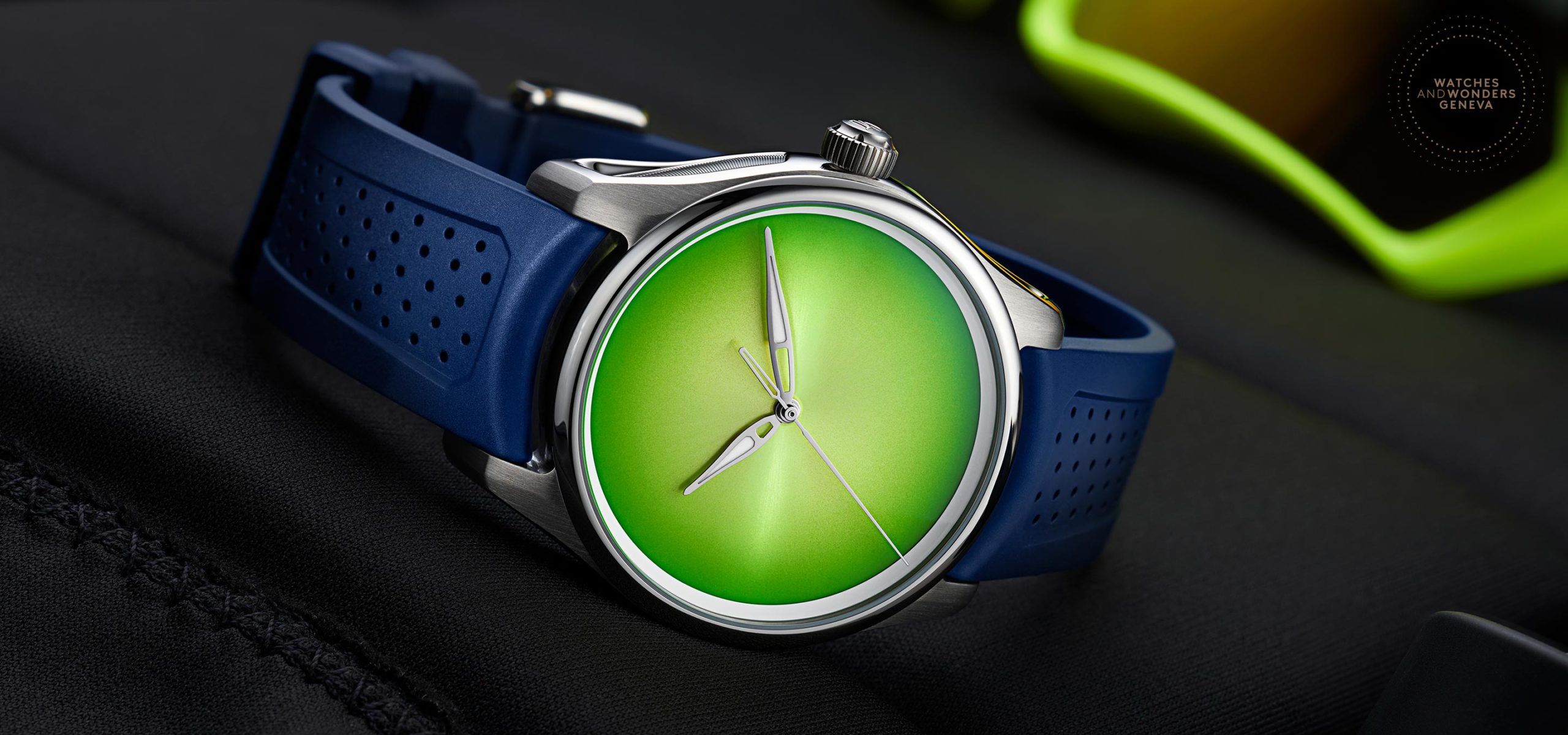 The Green Glow: Presenting The H. Moser & Cie. Pioneer Centre Seconds Concept Citrus Green Timepiece