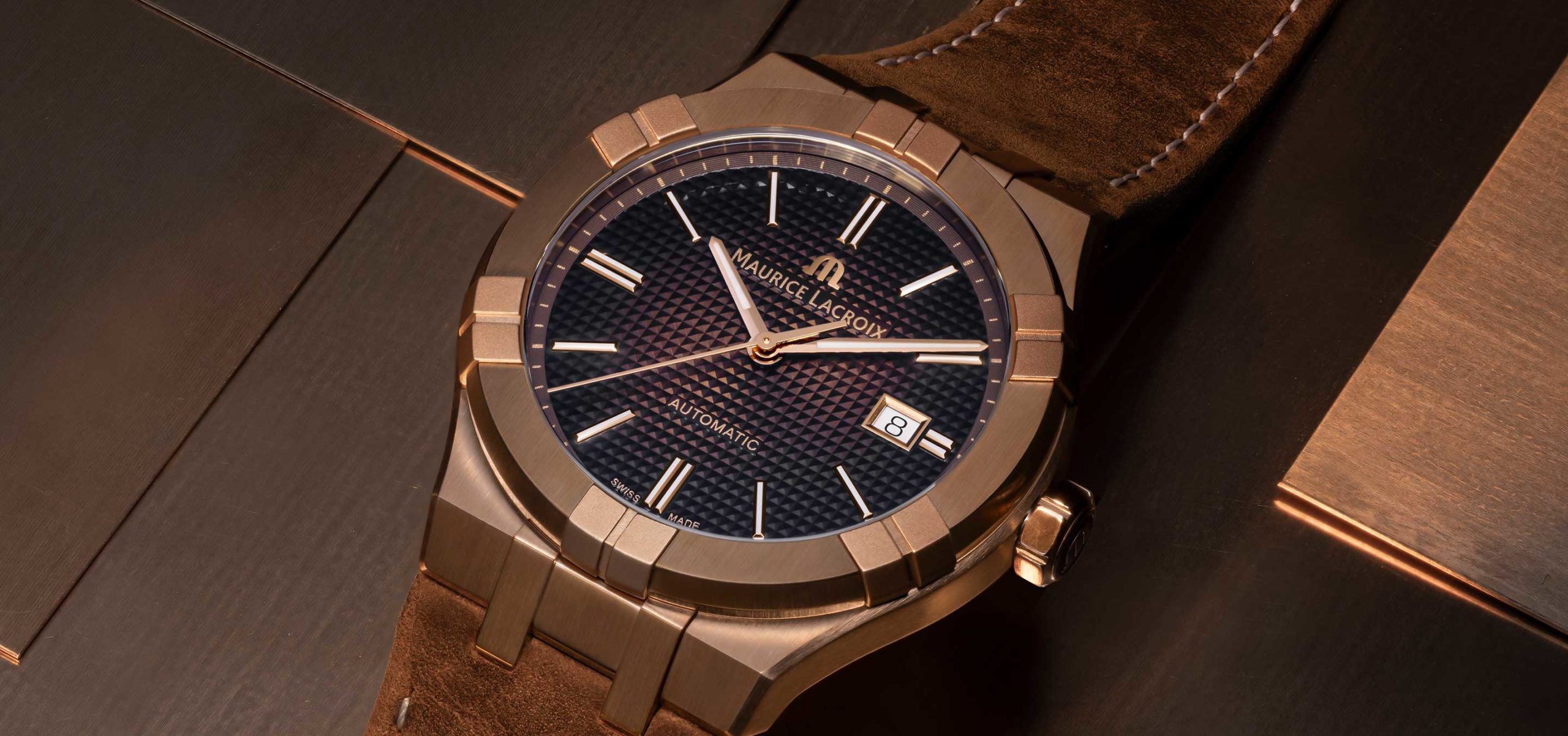 Introducing The Maurice Lacroix Aikon Automatic Bronze With A Gradient Chocolate Dial