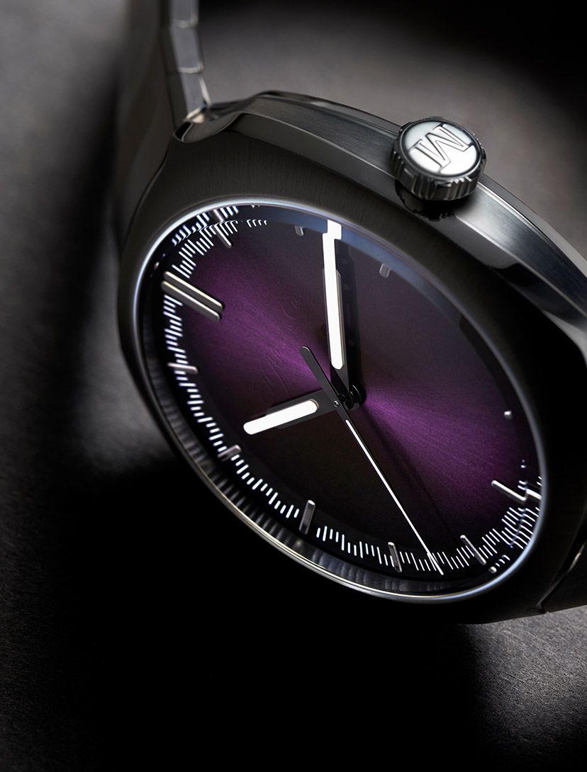 H. Moser Streamliner Centre Seconds Matrix Green And Purple Haze