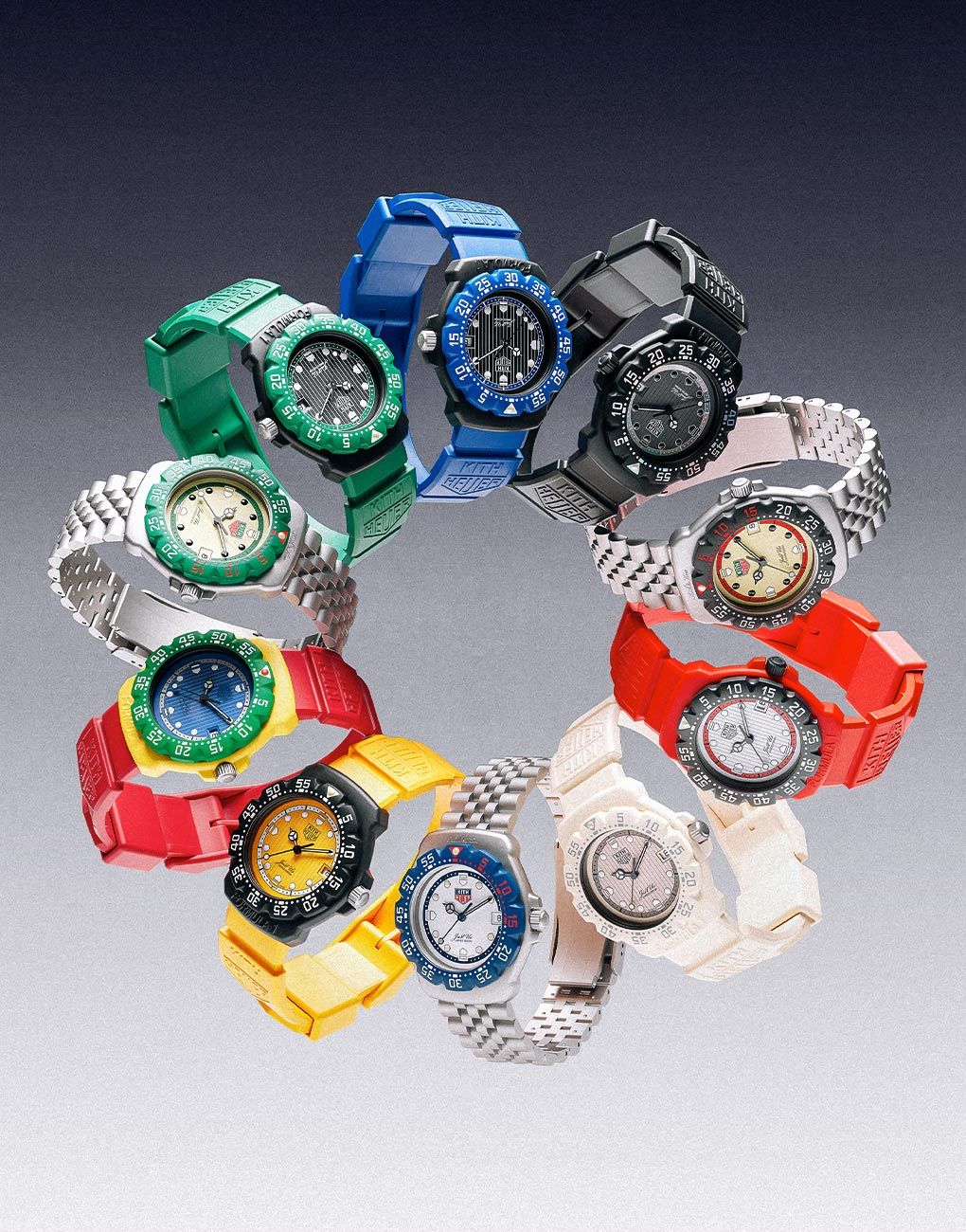 TAG Heuer Formula 1 X Kith Colourful watches Quartz watches