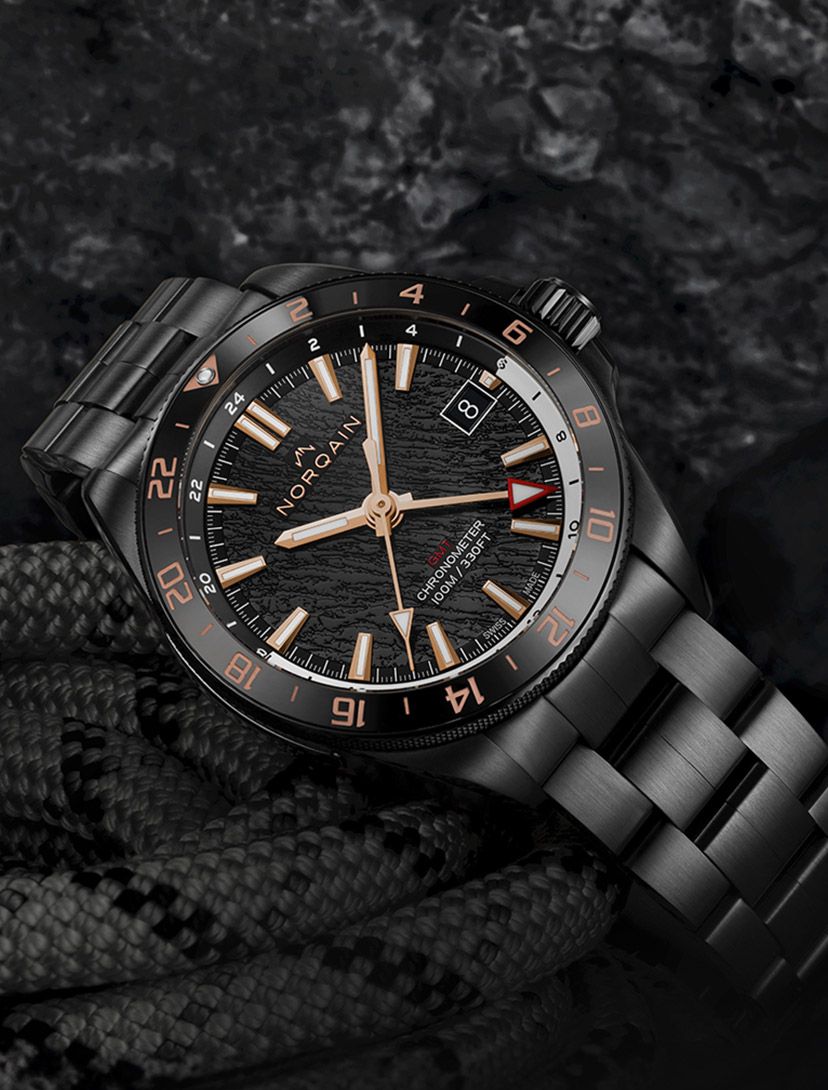 NORQAIN Adventure NEVEREST 40 ノルケイン NORQAIN Adventure Neverest Steel 40mm with Black Glacier