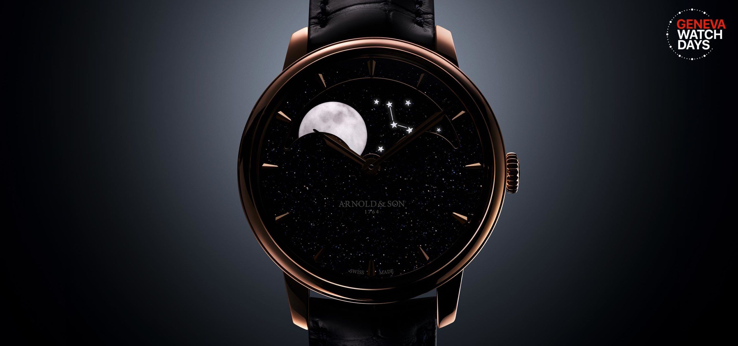 Swooning Over The Moon: Arnold & Son Perpetual Moon 38 Blue Aventurine and Cliff Grey