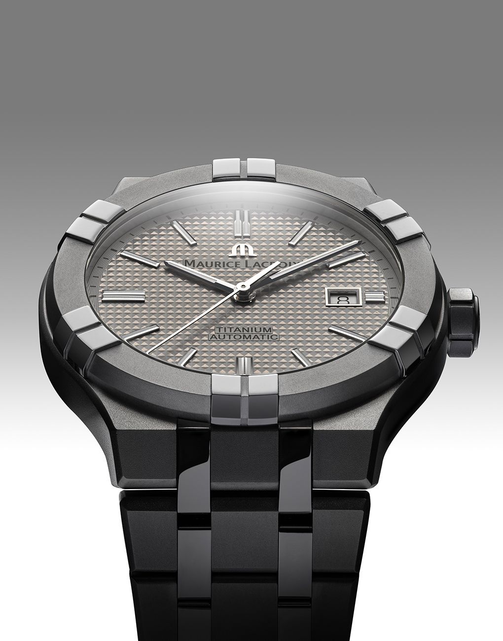 Maurice Lacroix Aikon Automatic Titanium Geneva watch days 2024 grey dial titanium watches