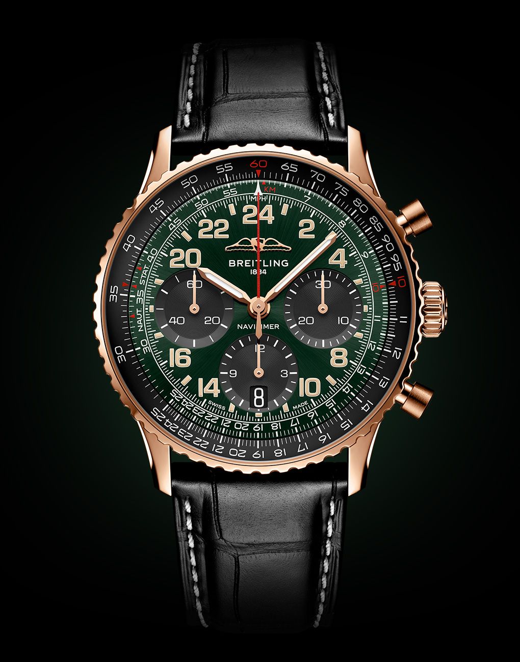 2024 GPHG Icons innovations mechanical exception jewellery Breitling Navitimer B12 Chronograph 41 Cosmonaute dive watches green dial watches space watches