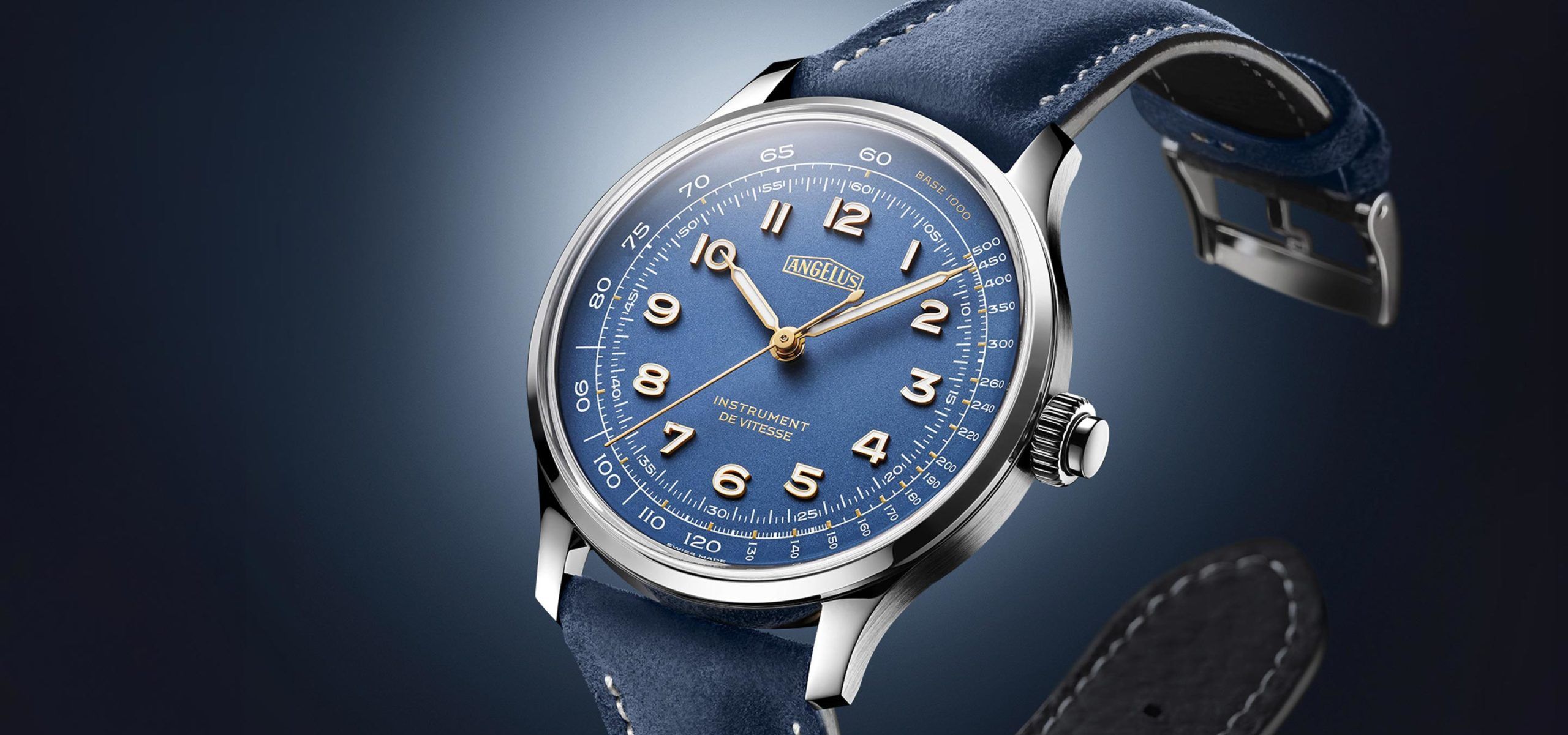 A Chronograph Without Counters! Introducing the Angelus Instrument de Vitesse