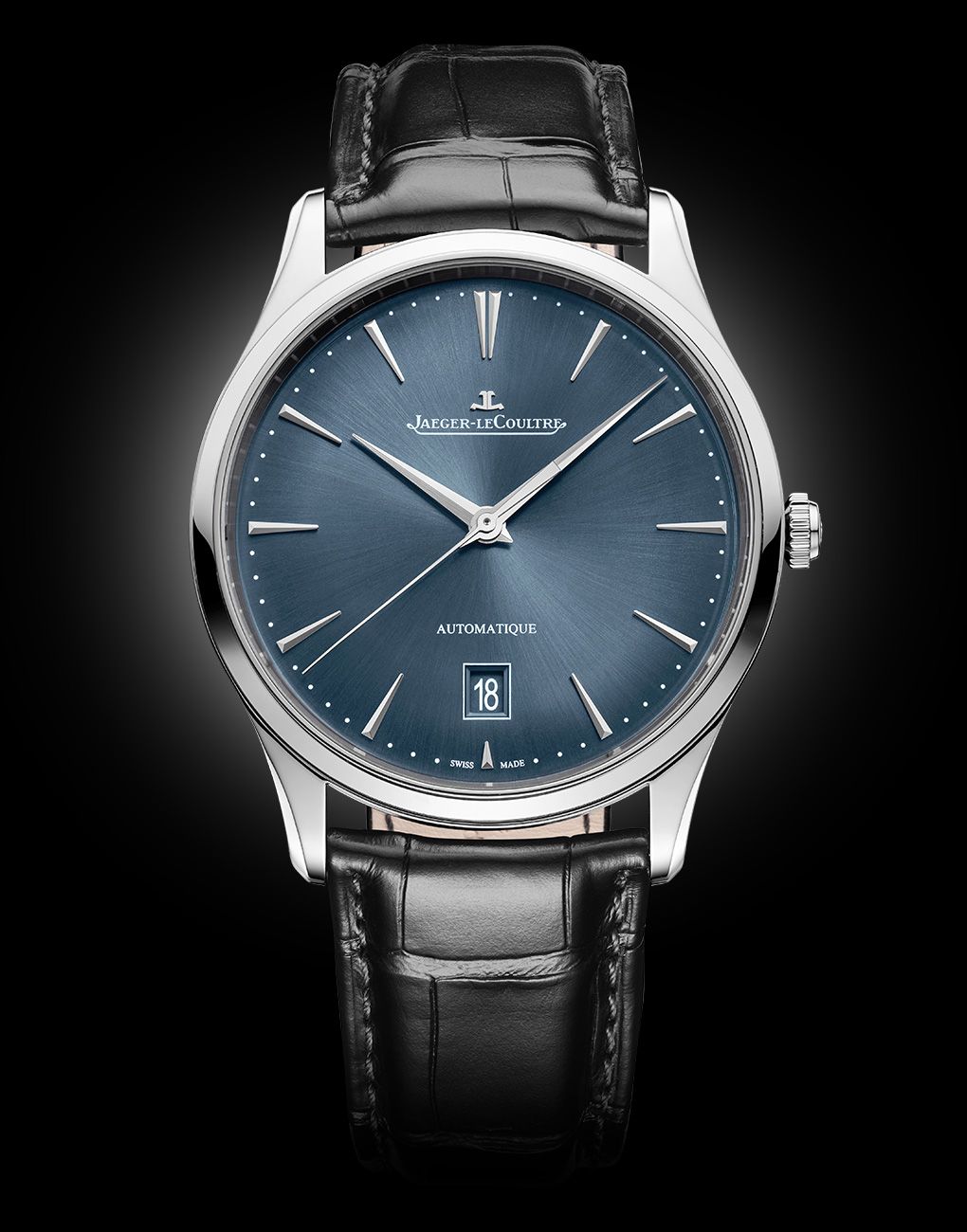 JLC Master Ultra-Thin Date Blue-Grey