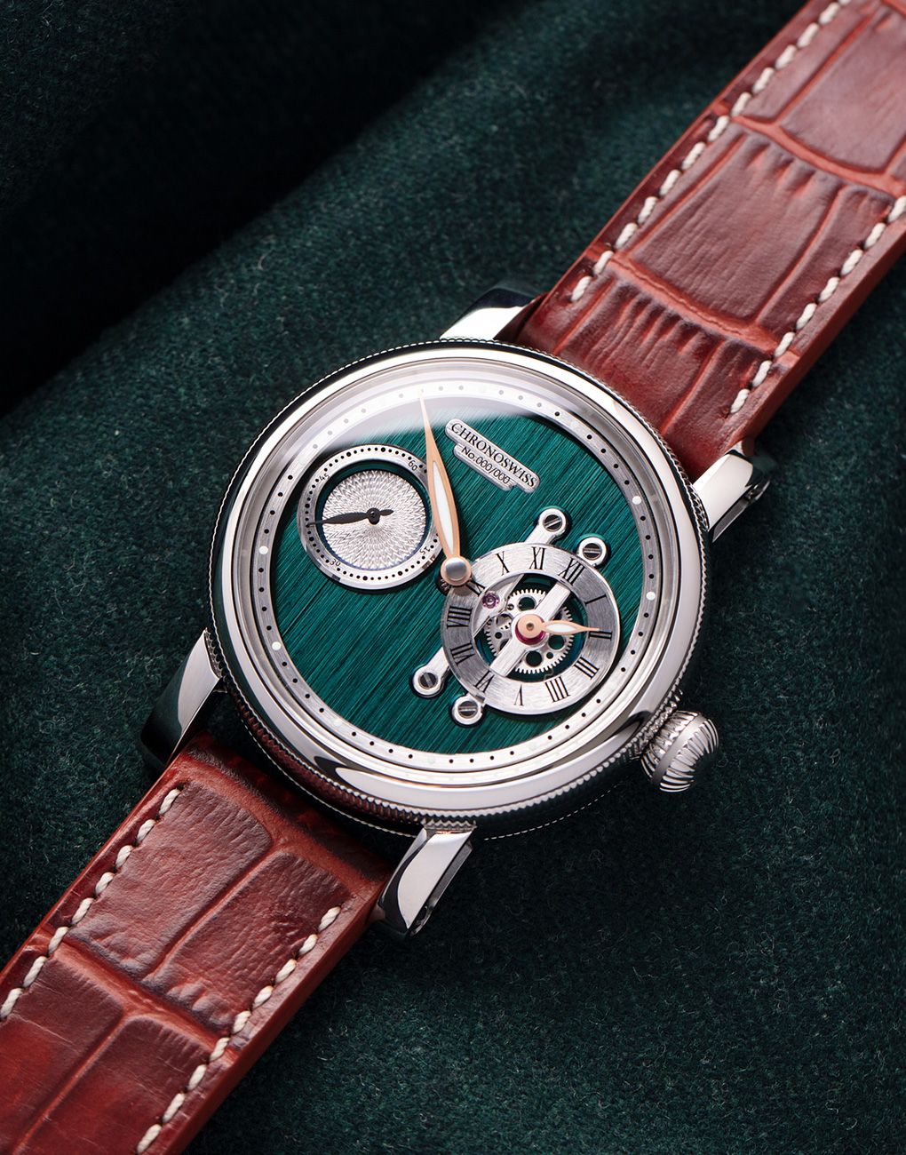 Chronoswiss Strike Two Highland Regulator watches green dial watches